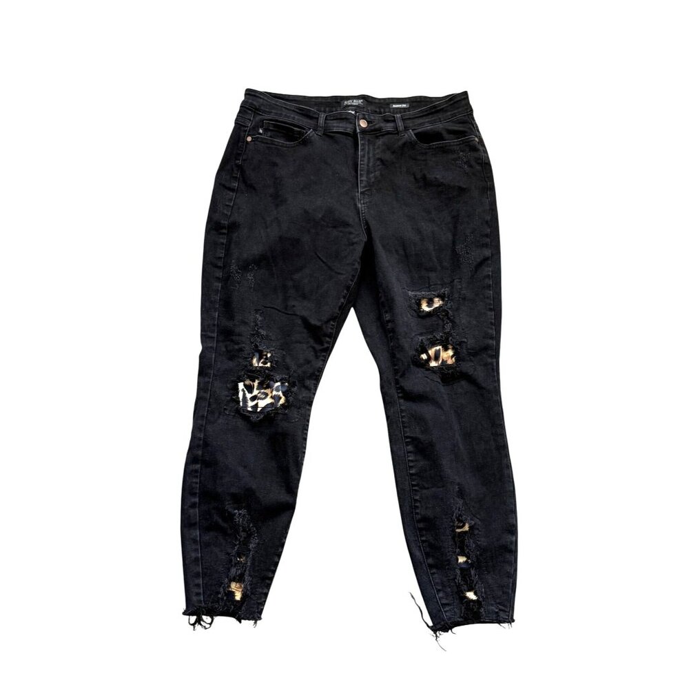 Judy Blue Black Distressed Skinny Jeans